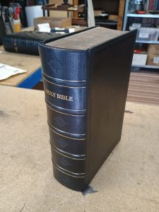 Bible repair before and after